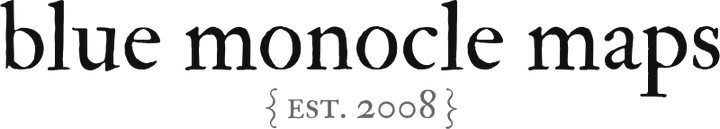 Blue Monocle Maps logo
